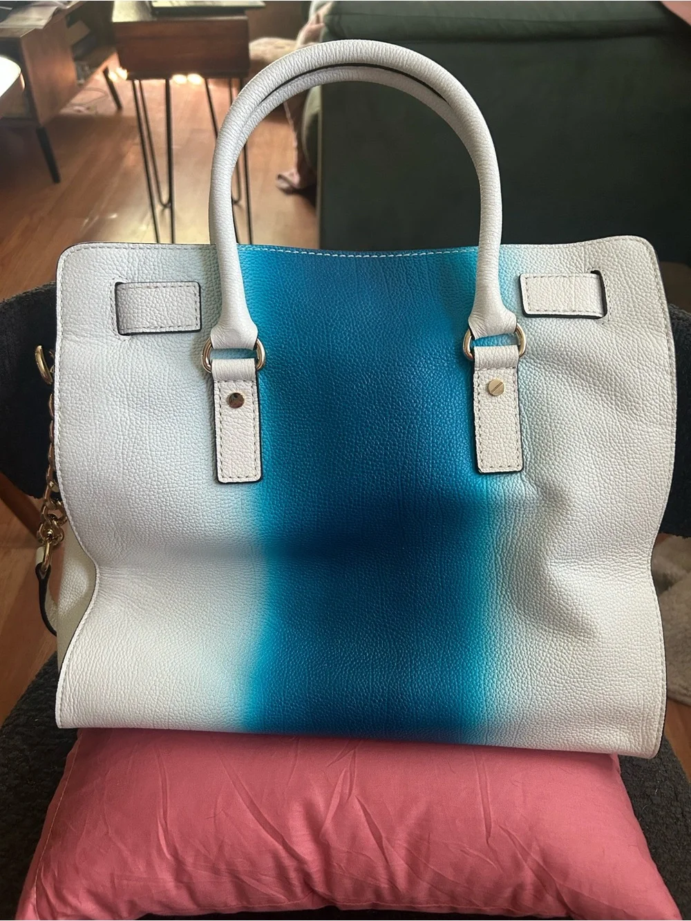 NWOT Michael Kors Hamilton Spray Large Leather Tote Bag